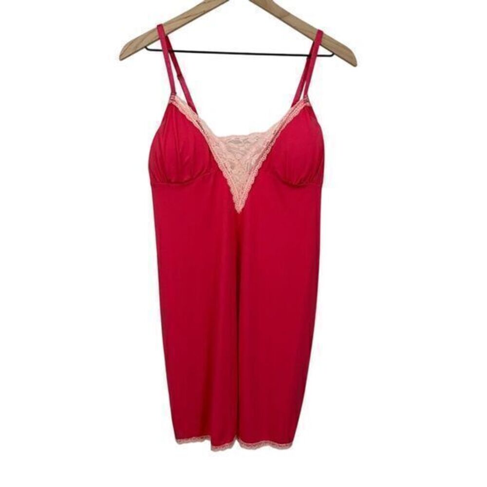 Jessica Simpson Lace Padded‎ Intimate Lingerie Chemise Slip Pink Size Medium